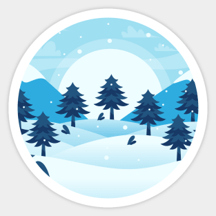 Snow Moon Sticker